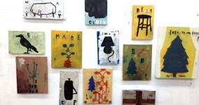 Wall of Small Paintings, 2013